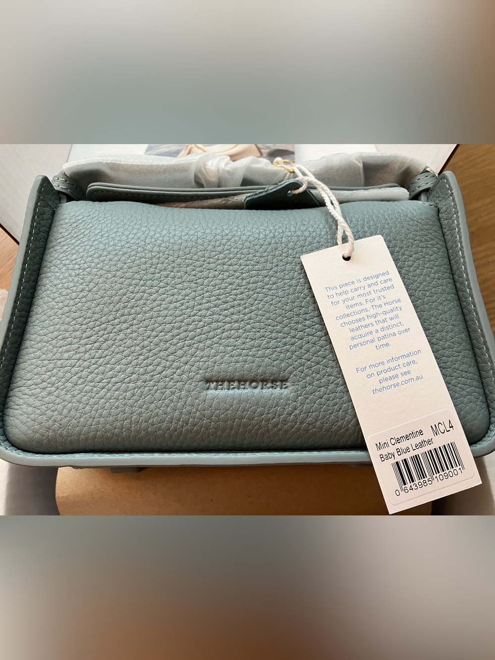 THE HORSE Limited Edition Baby Blue Mini Clementine Bag - Picture 10 of 10